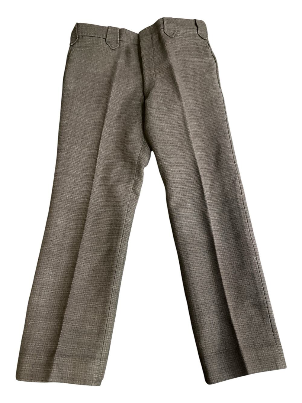 Vtg Eddie Bauer/Expedition Outfitter Pants-Heavy Wool-Men-35x30-Brown plaid-12